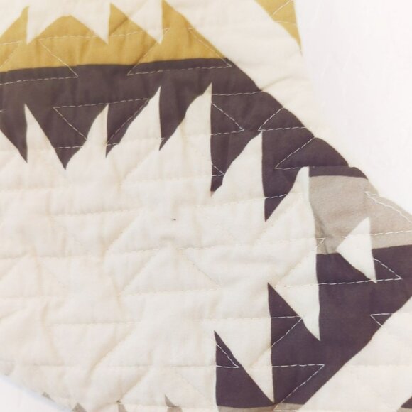 Pendleton Christmas Stocking White Shores Southwest Aztec Quilted Design - Picture 3 of 6